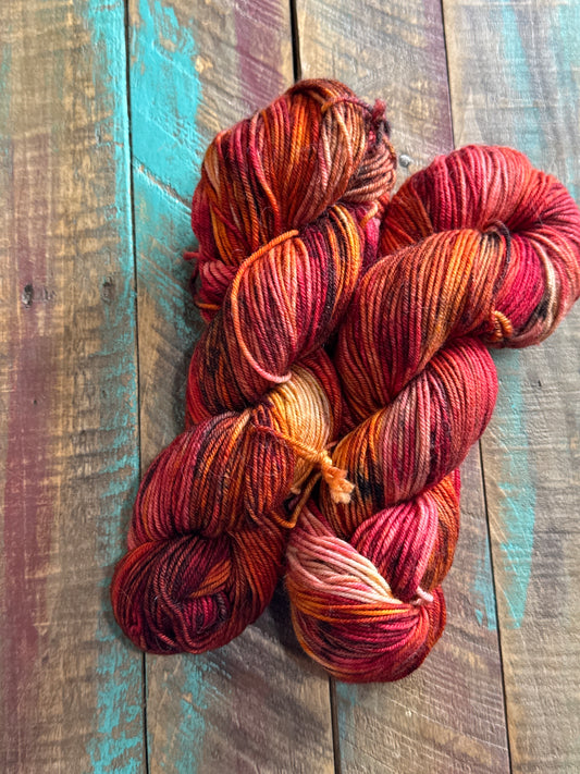 DK Superwash Merino-Flame