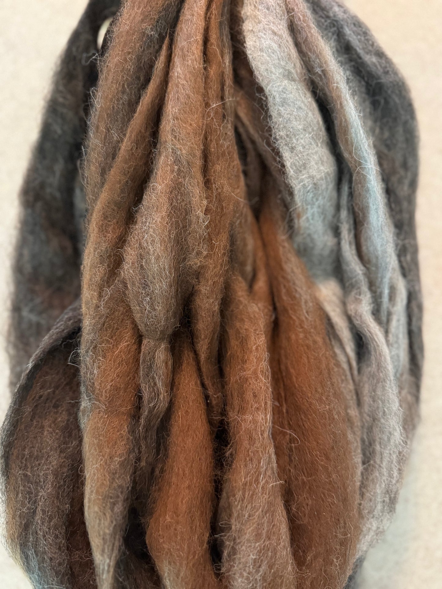 Huacaya Alpaca Roving-Variegated
