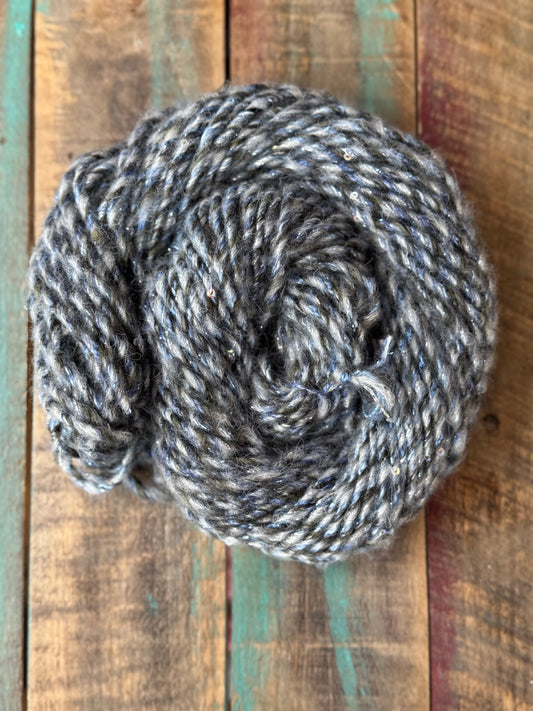 Hand Spun Aran-Dark Ice