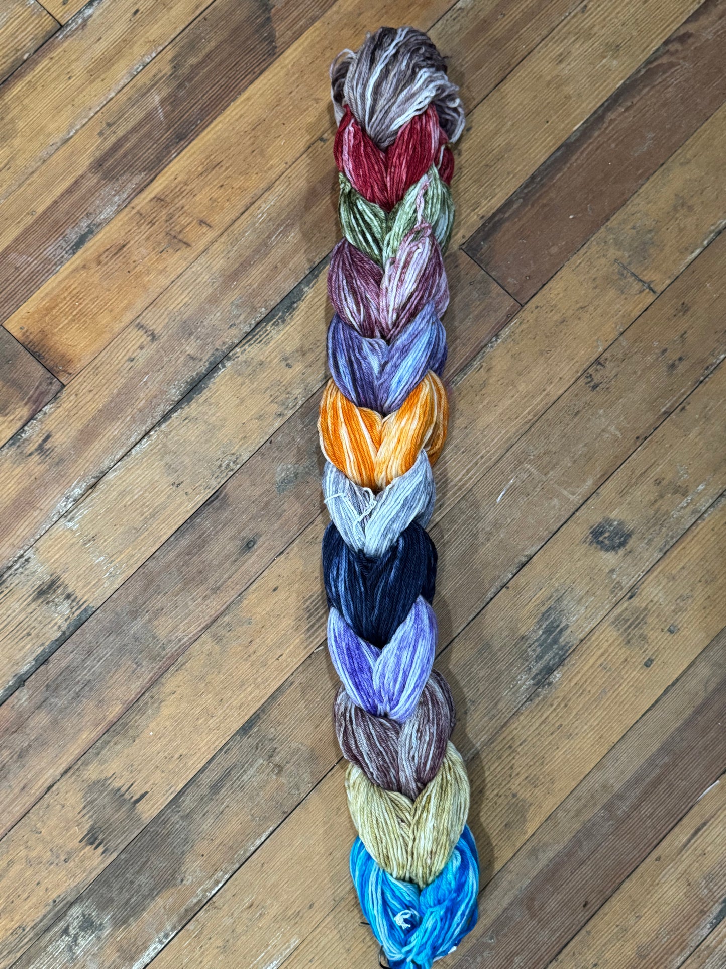 Worsted Superwash Wool Bundle of 12