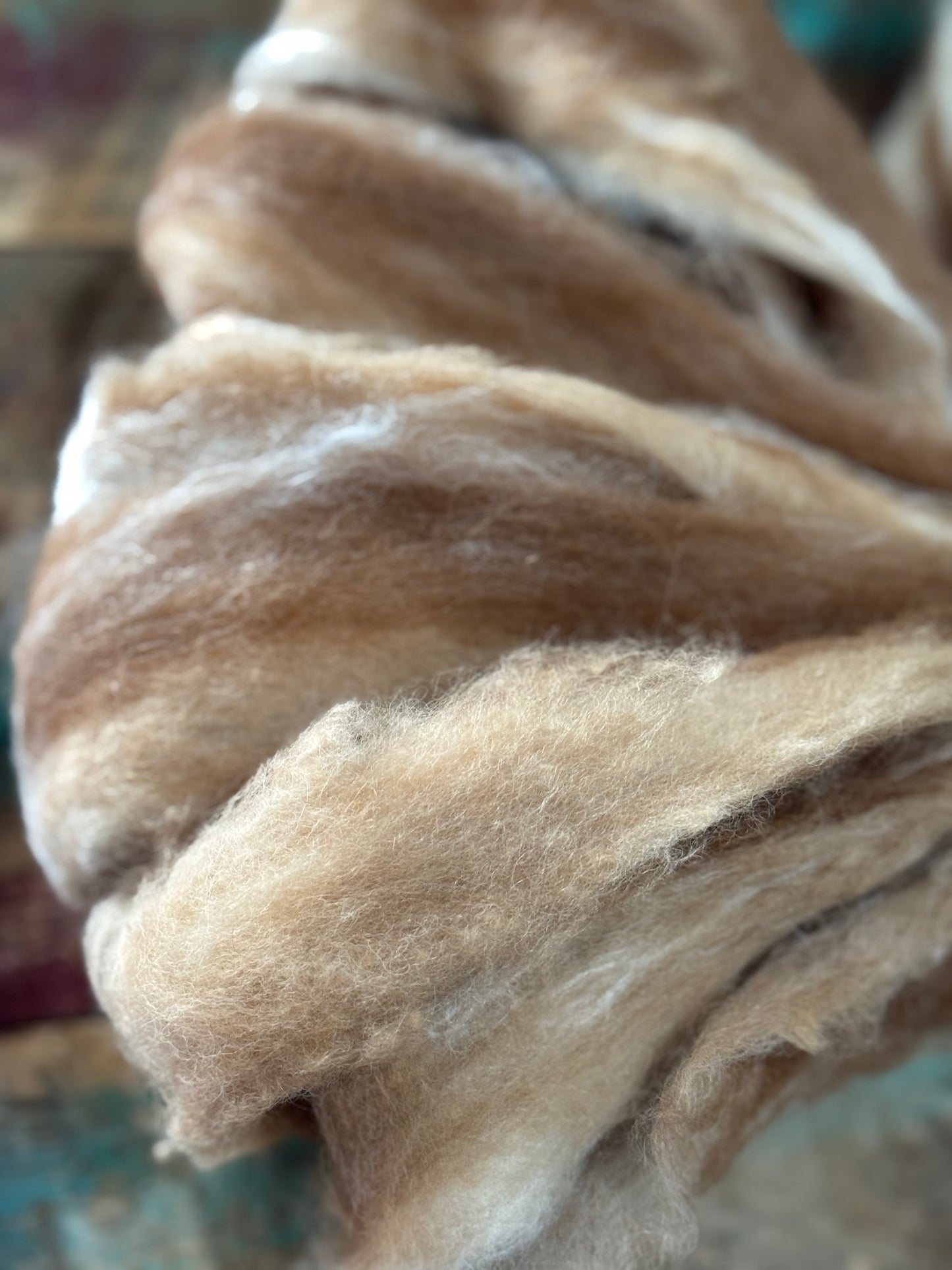 Huacaya Alpaca Bamboo-Tricolor