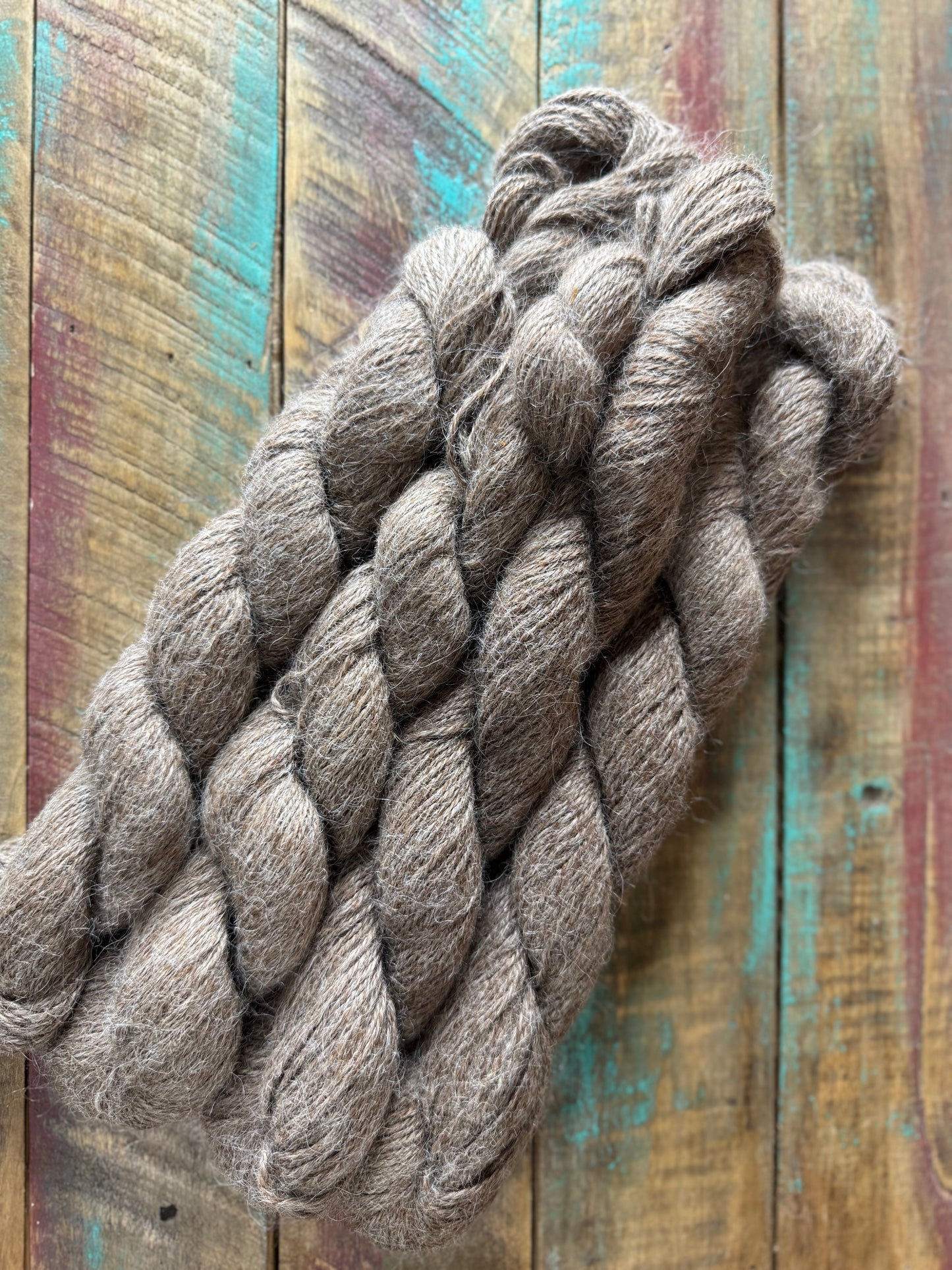 Sport Suri Alpaca Bamboo Silk Merino Sparkle-Heathered Brown Halo