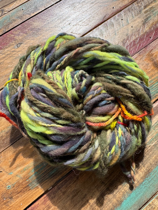 Hand Spun Worsted Merino-Woodland