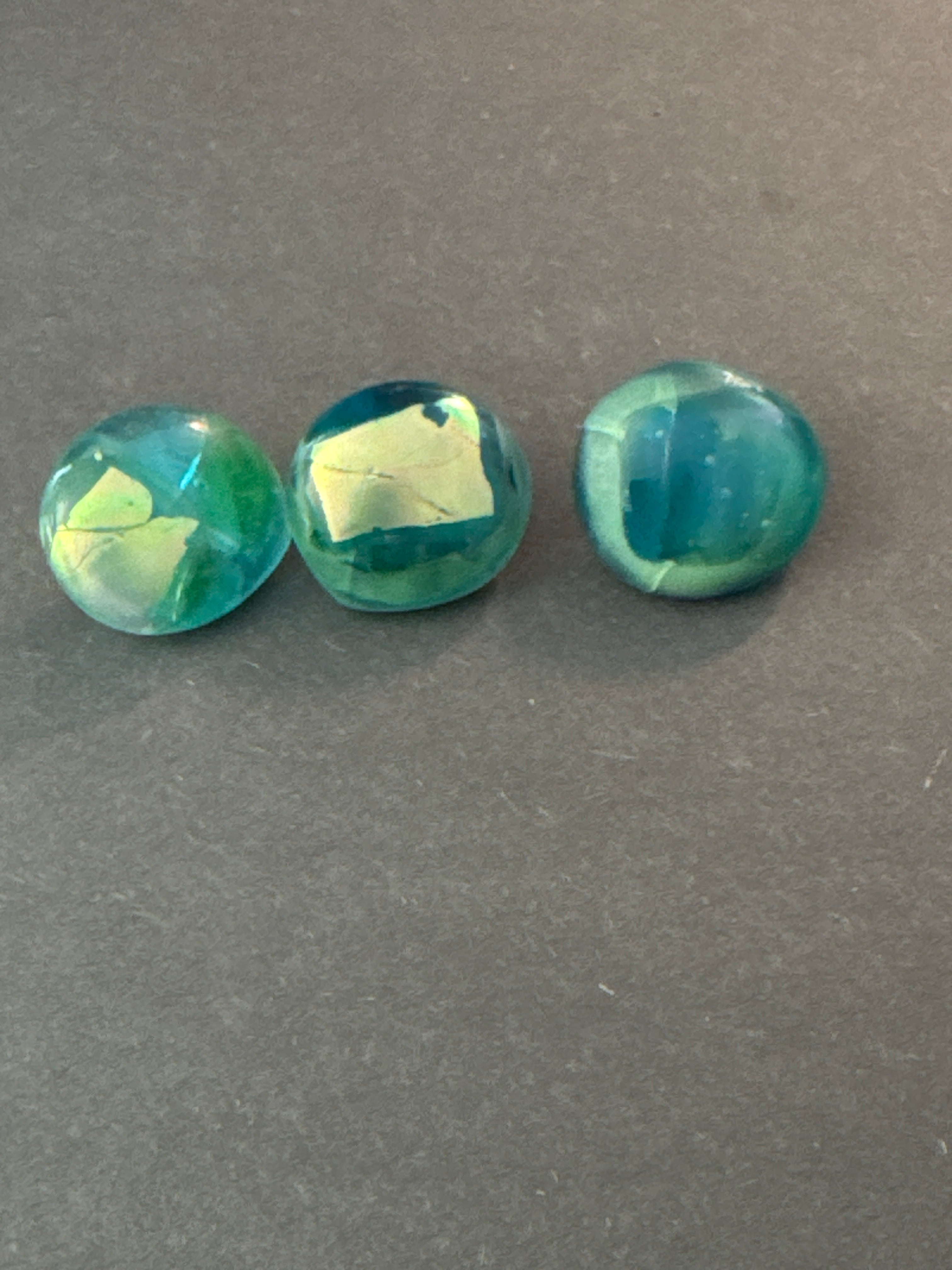 Recycled Fused Glass-Large Button