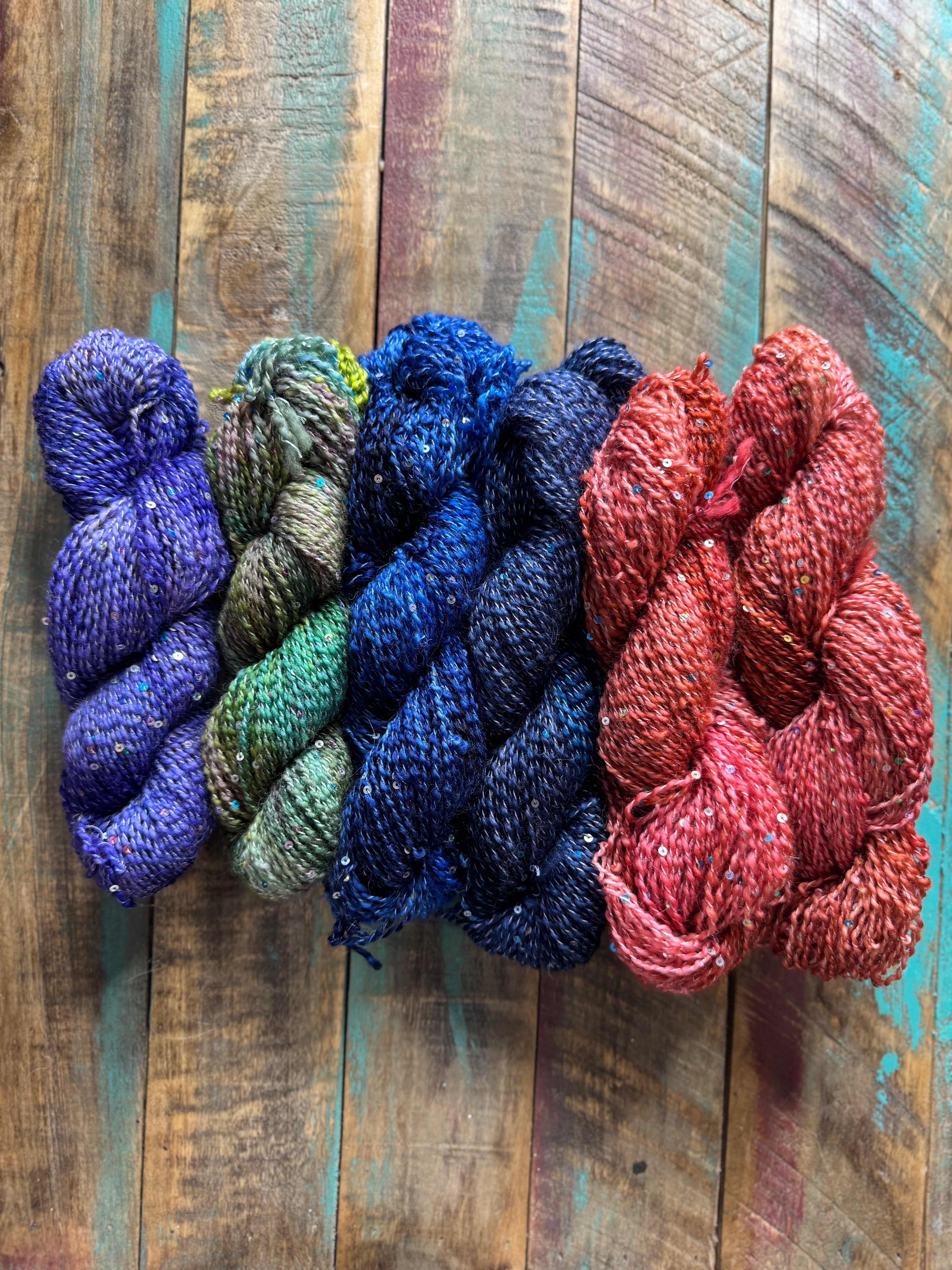 Sport Wool Tussah Silk Sequins