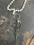 Necklace Unicorn Shears-Pearl