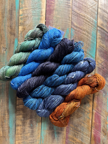 Lace Mulberry Silk Glass Beads