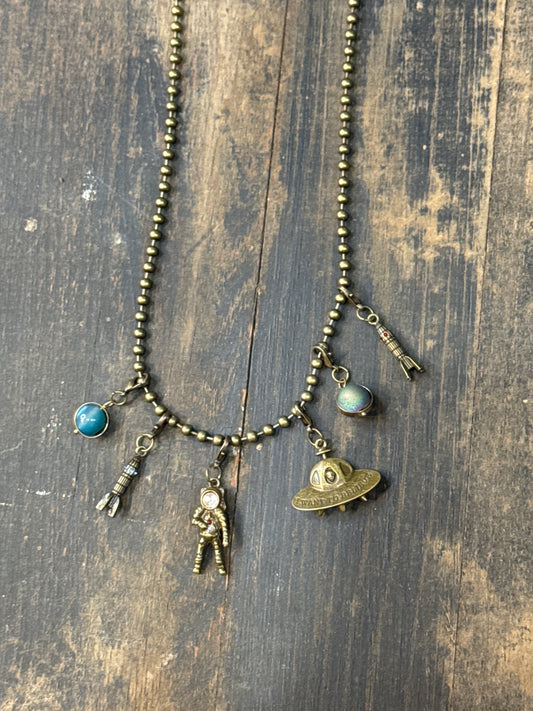 Necklace Stitch Markers-Outer Space
