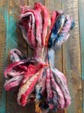 Alpaca Mohair Flax Linen Peace Silk Roving-Western Sky