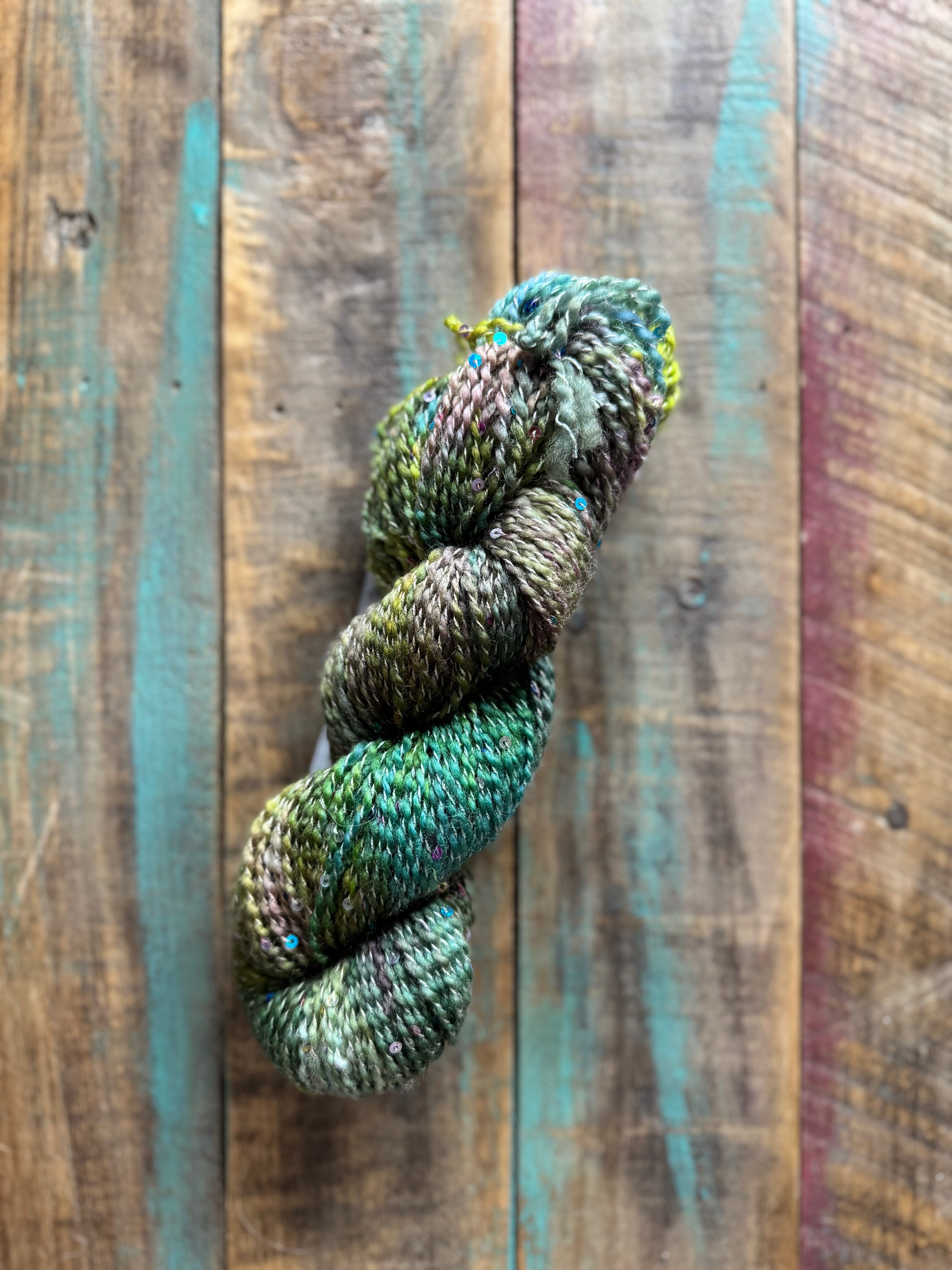 Sport Wool Tussah Silk Sequins