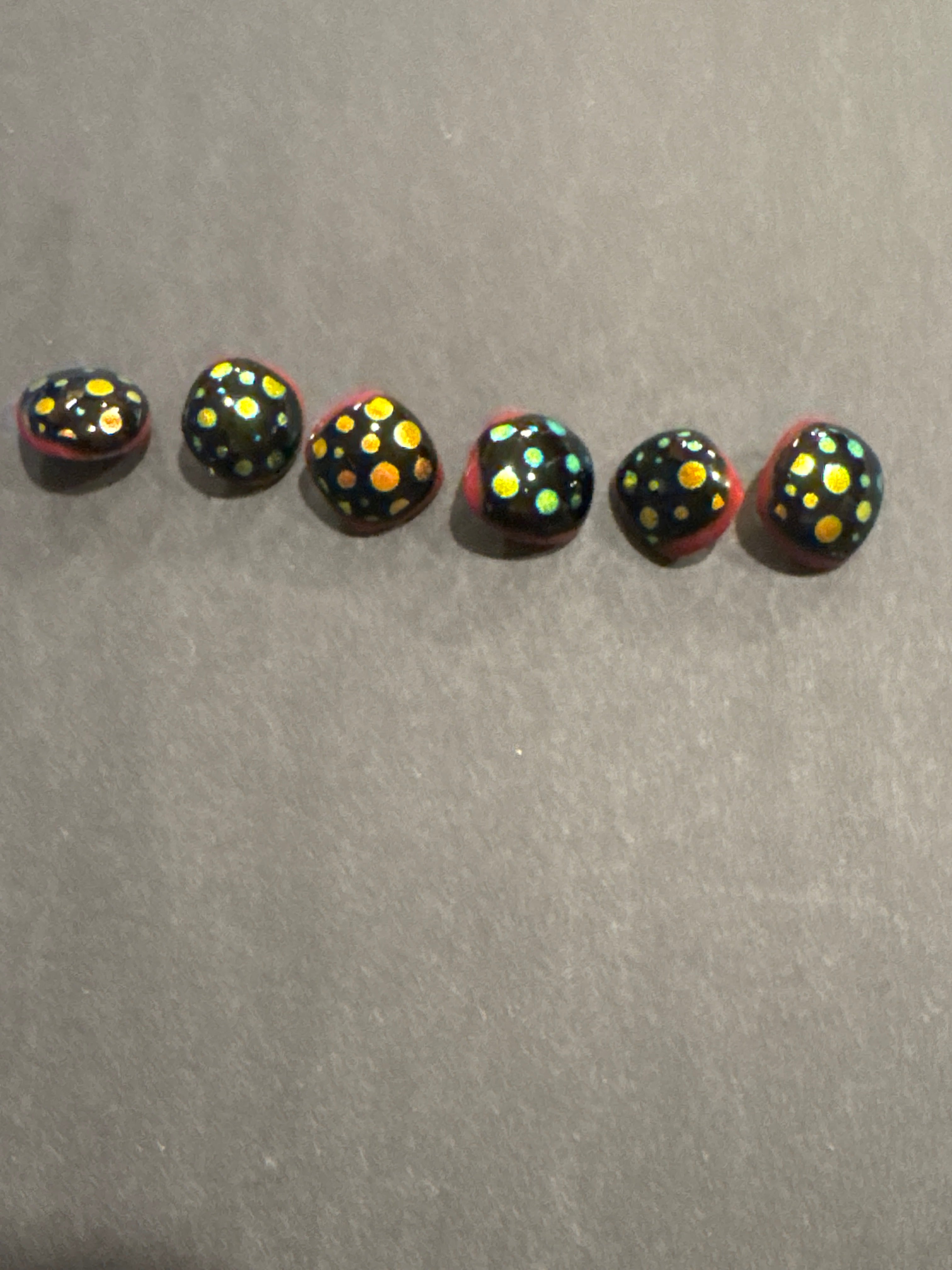Recycled Fused Glass-Large Button