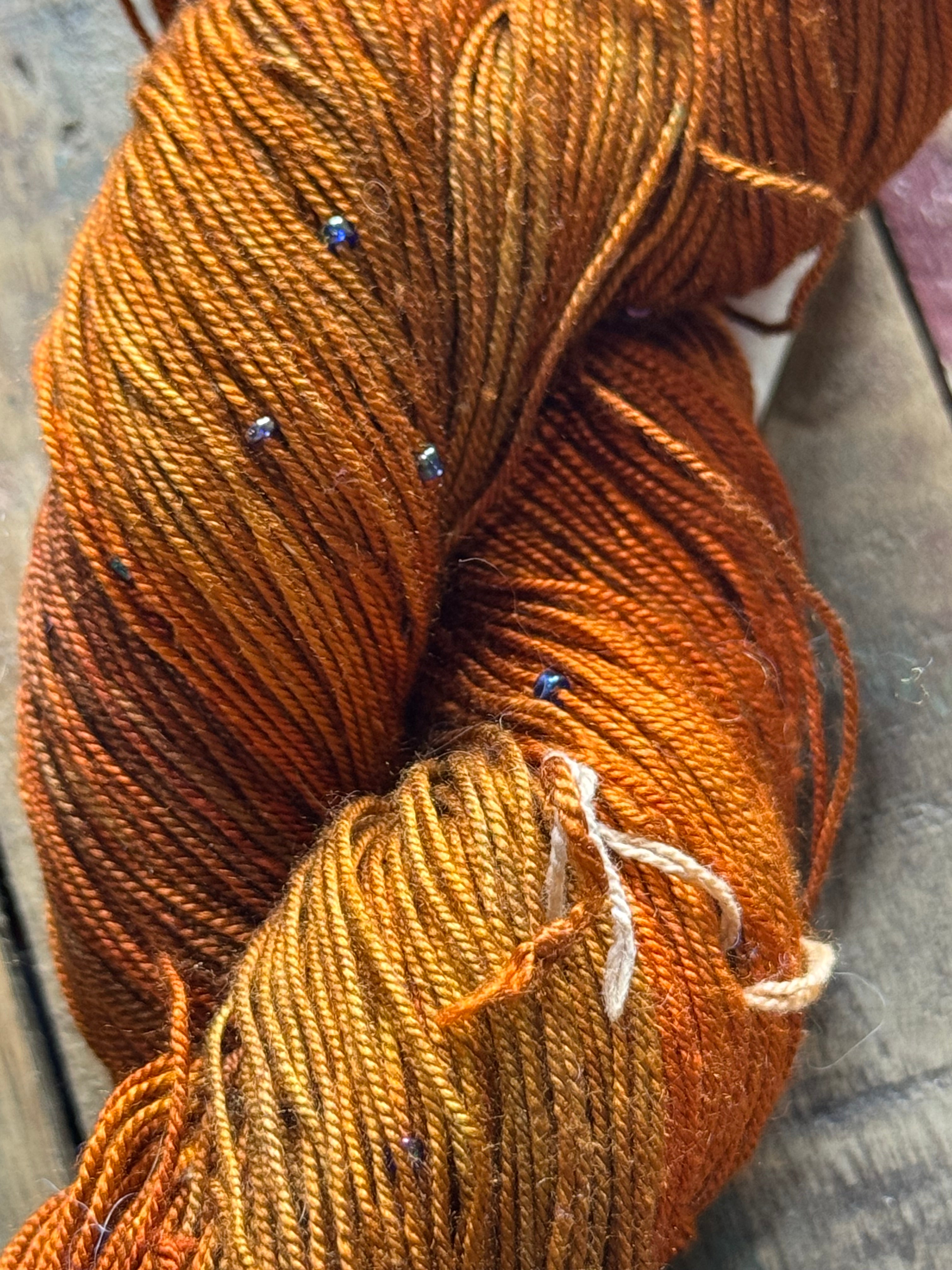 Lace Mulberry Silk Glass Beads