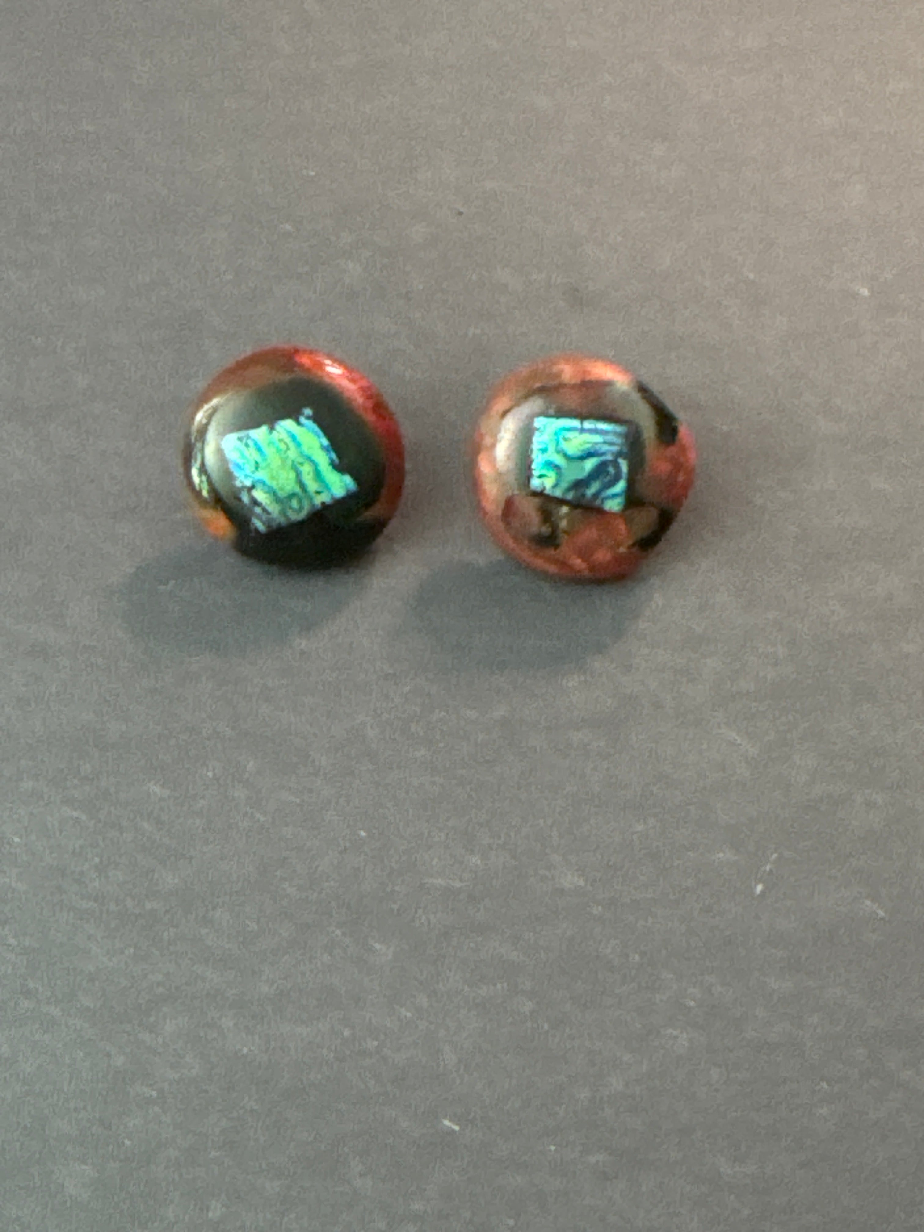 Recycled Fused Glass-Large Button