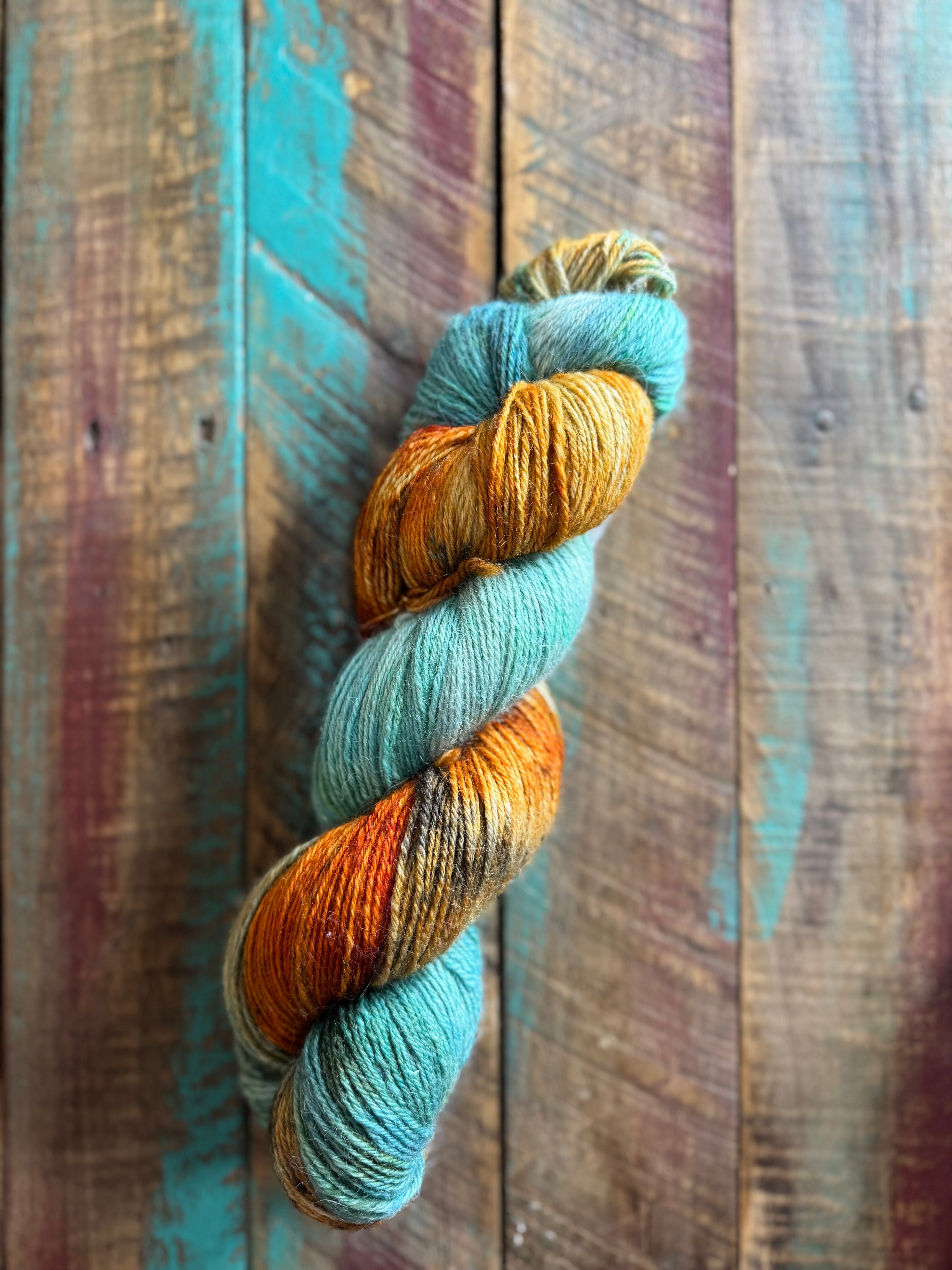 Fingering Alpaca BFL Silk