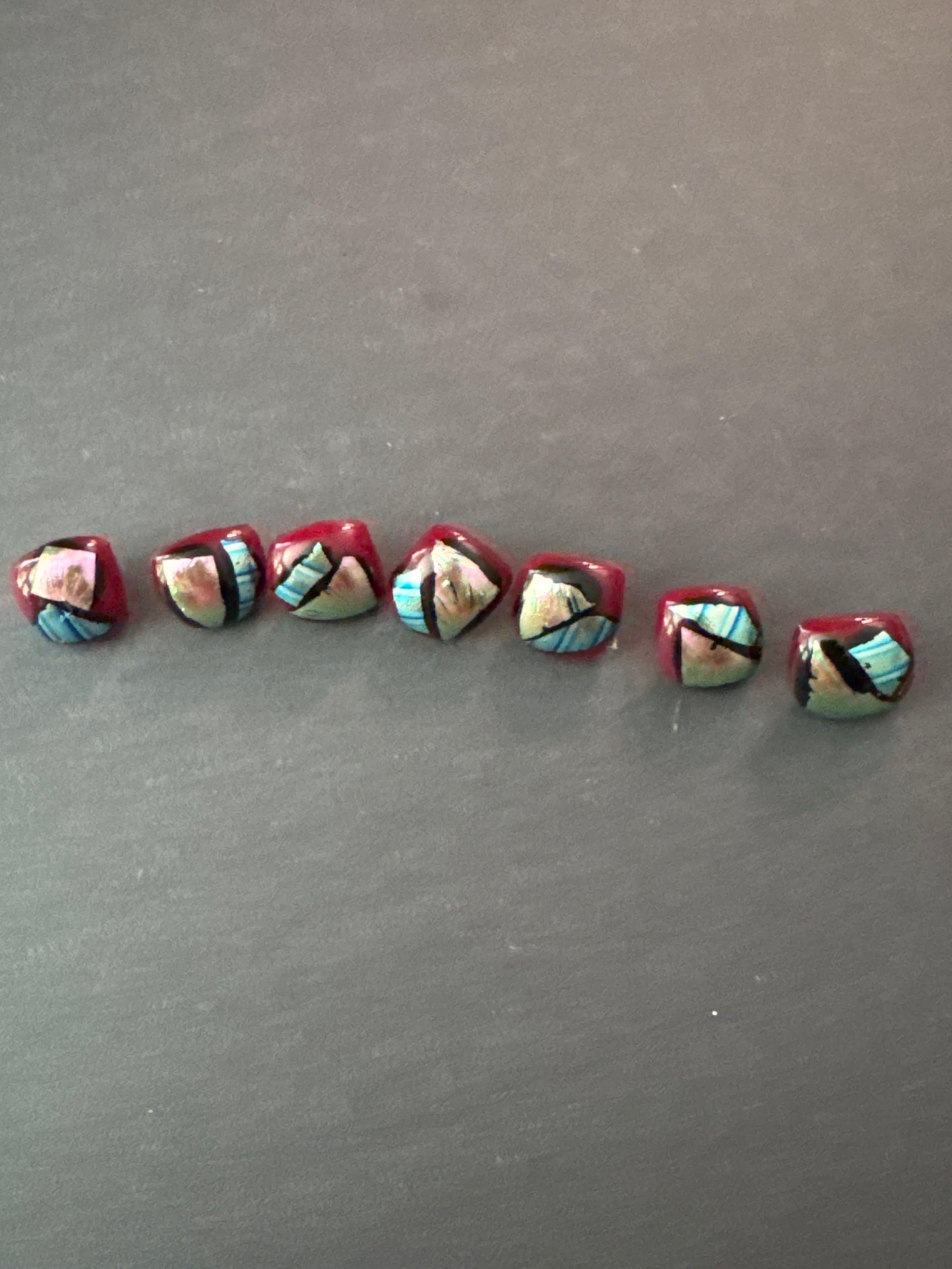 RECYCLED FUSED GLASS-MEDIUM BUTTON