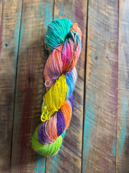 Fingering Alpaca BFL Silk