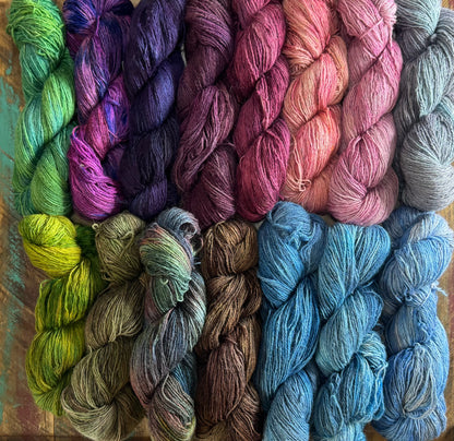 Fingering Alpaca BFL Silk