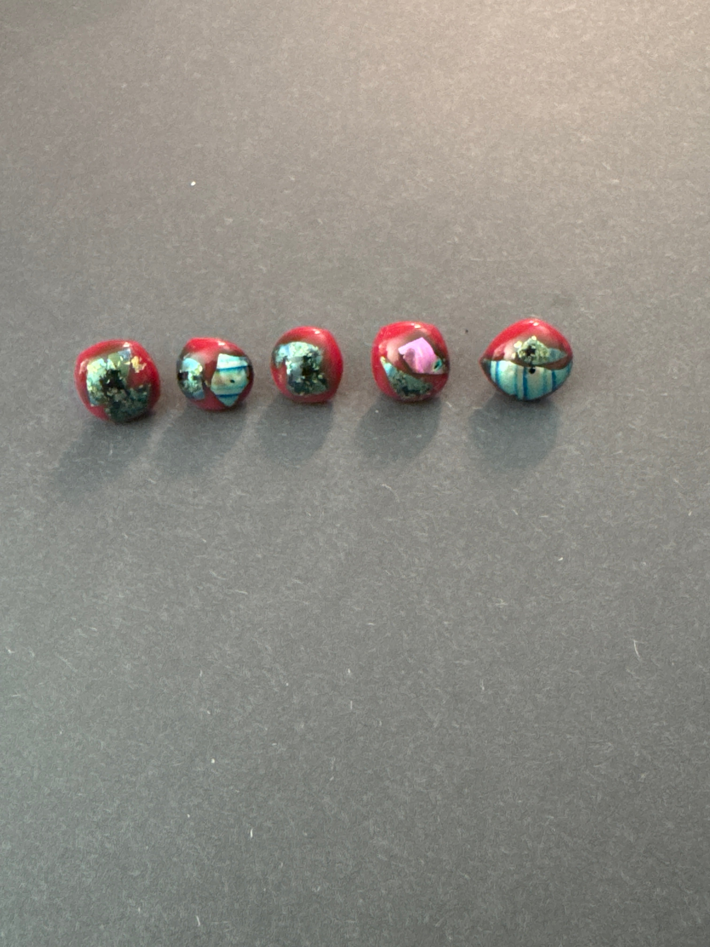 Recycled Fused Glass-Small Button
