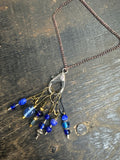 Stitch marker necklace-Blue