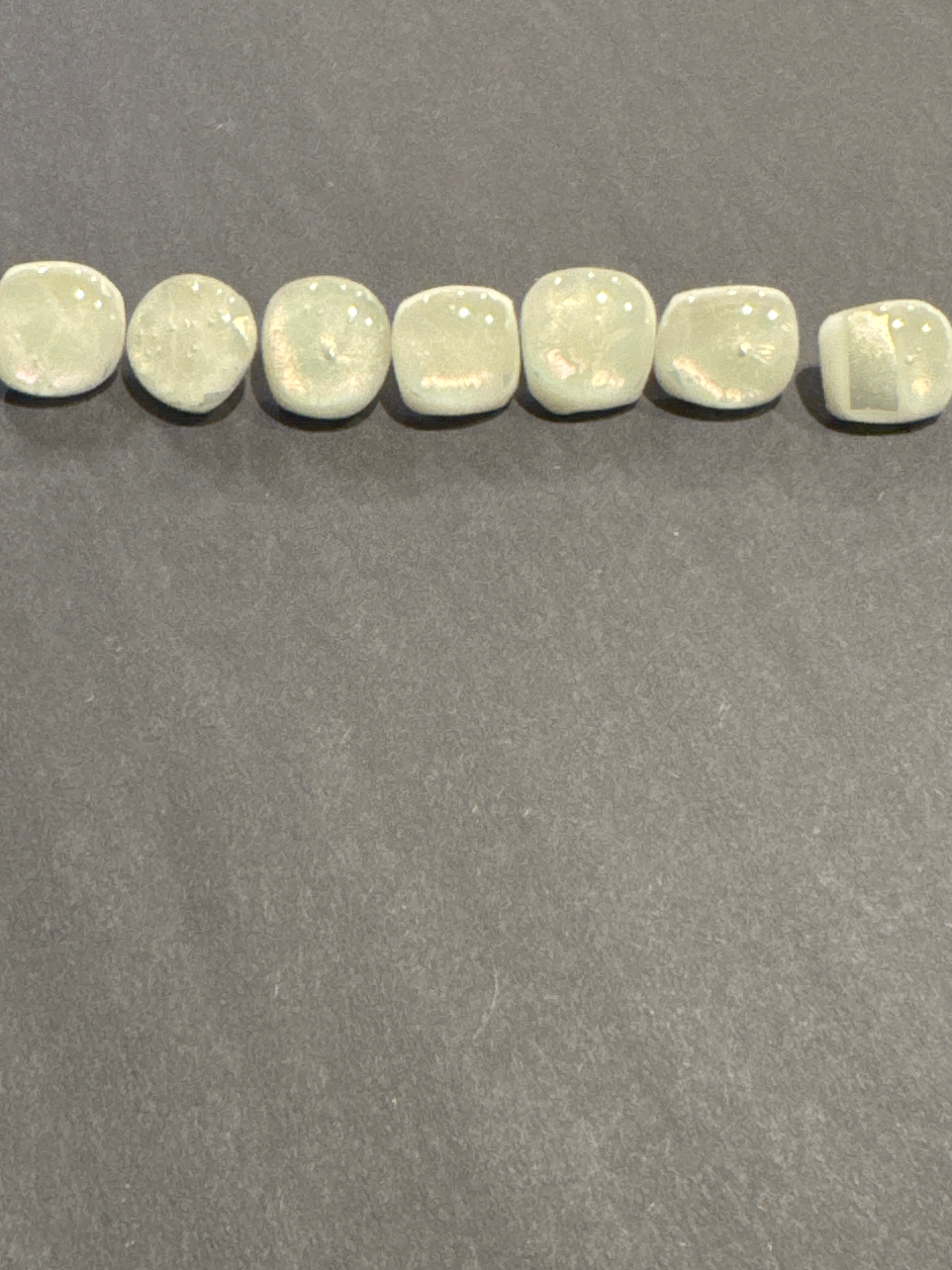 RECYCLED FUSED GLASS-MEDIUM BUTTON