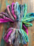 Merino Sparkle Roving-Mermaid Scales