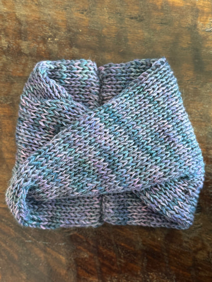 Double Knit Ear Warmer Headband-Twist