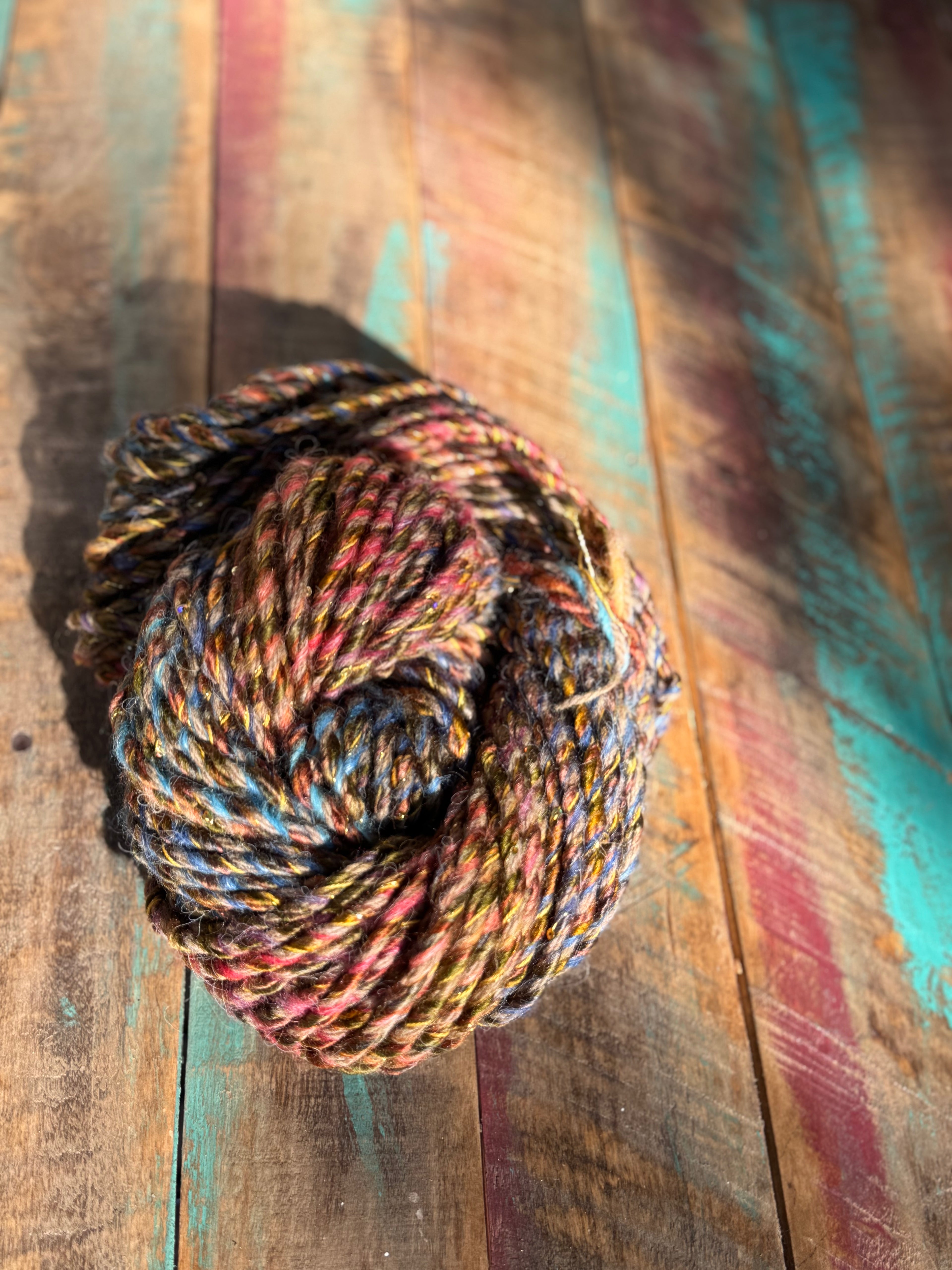 Hand Spun Bulky-Kaleidoscope