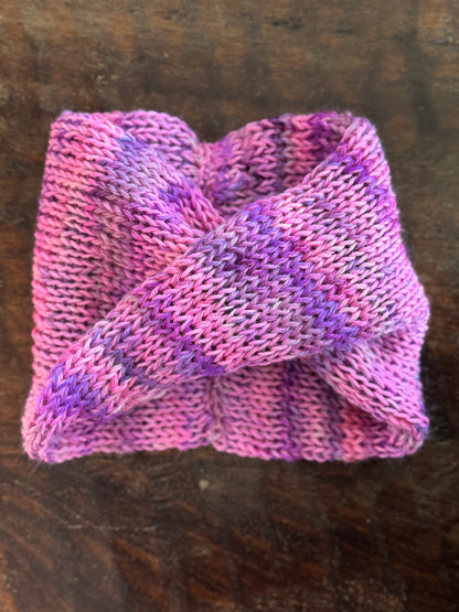 Double Knit Ear Warmer Headband-Twist