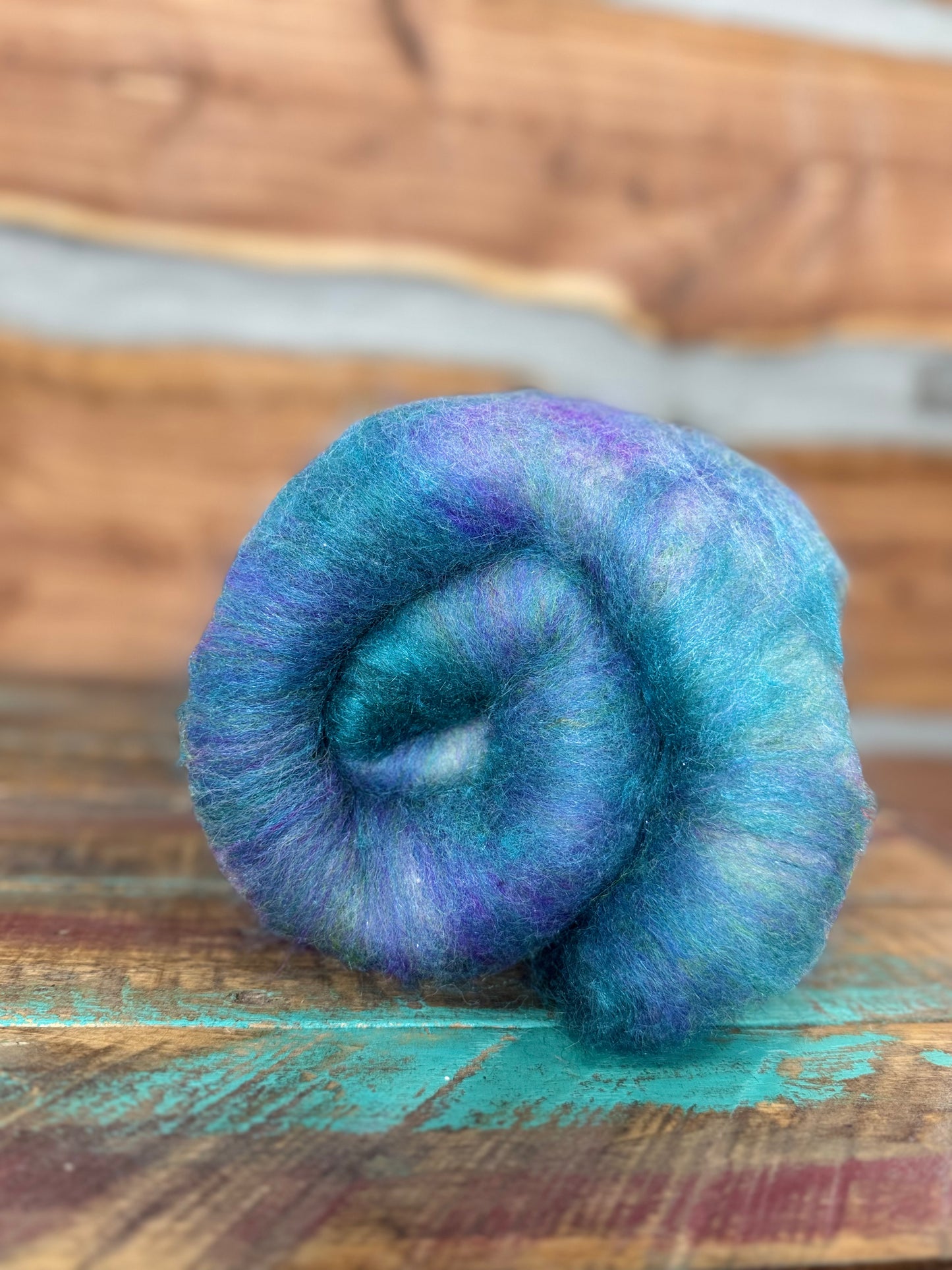 Teal Purple Green Pink Batt