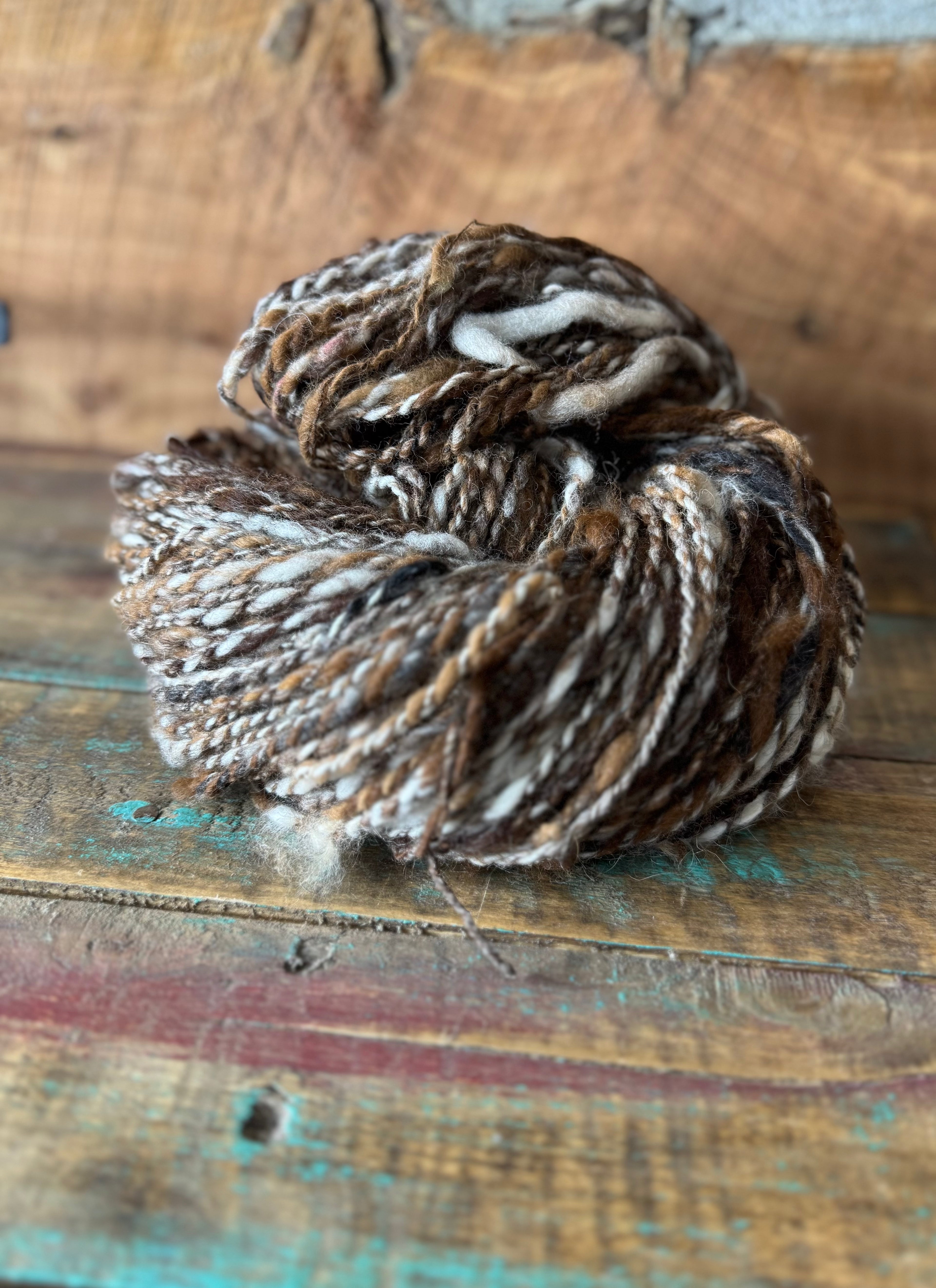 Handspun Thick Thin Exotic Mix