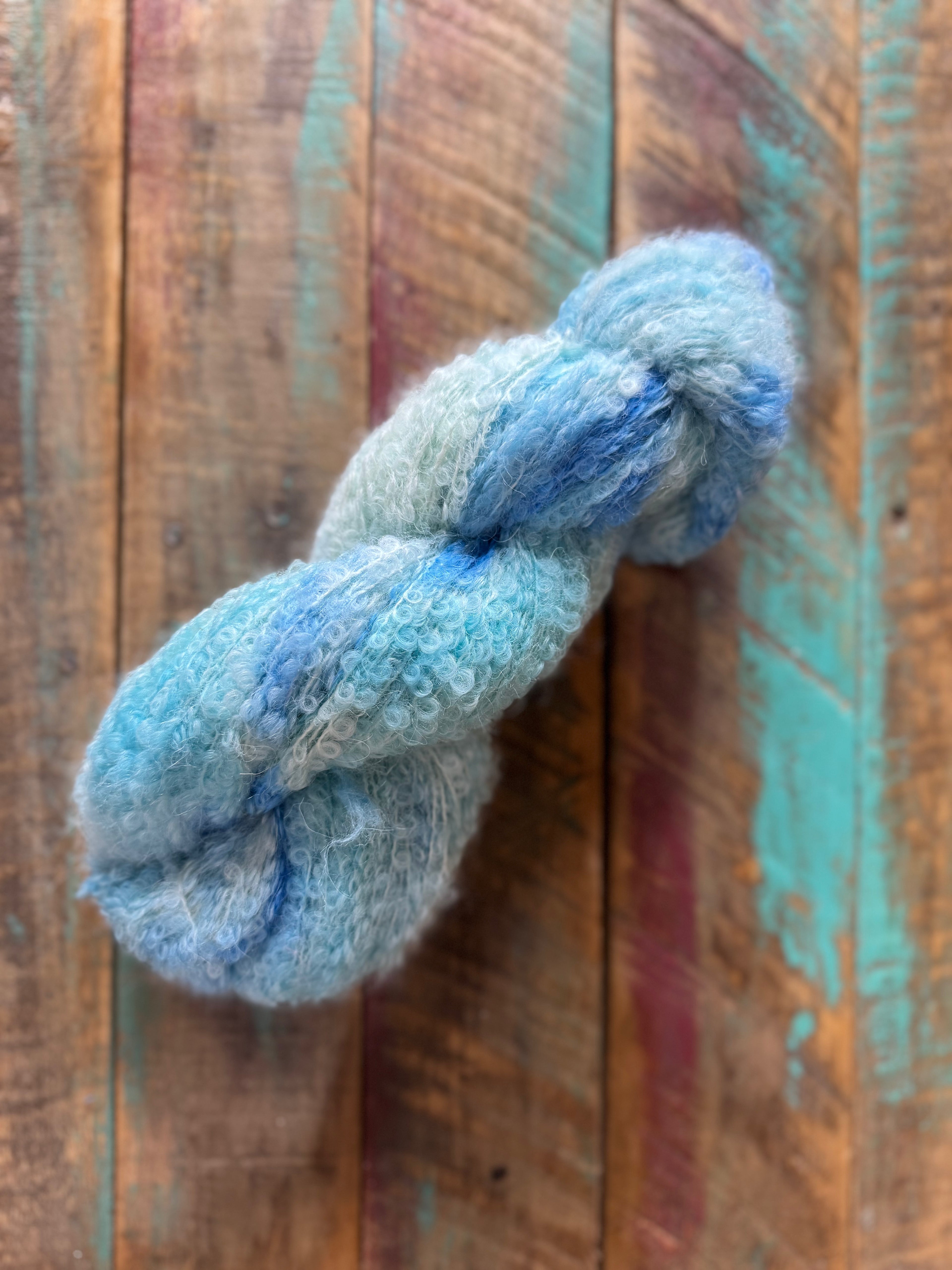 Fingering Alpaca Merino Nylon Boucle-Cloud Puff