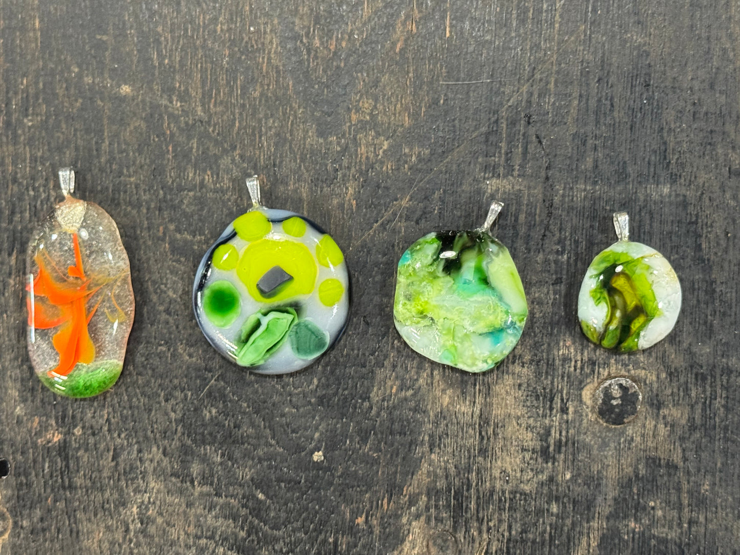 Recycled Fused Glass Pendant