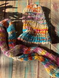 Childrens Alpaca Beanie Scarf Set-Big Ts Tutti Fruitti
