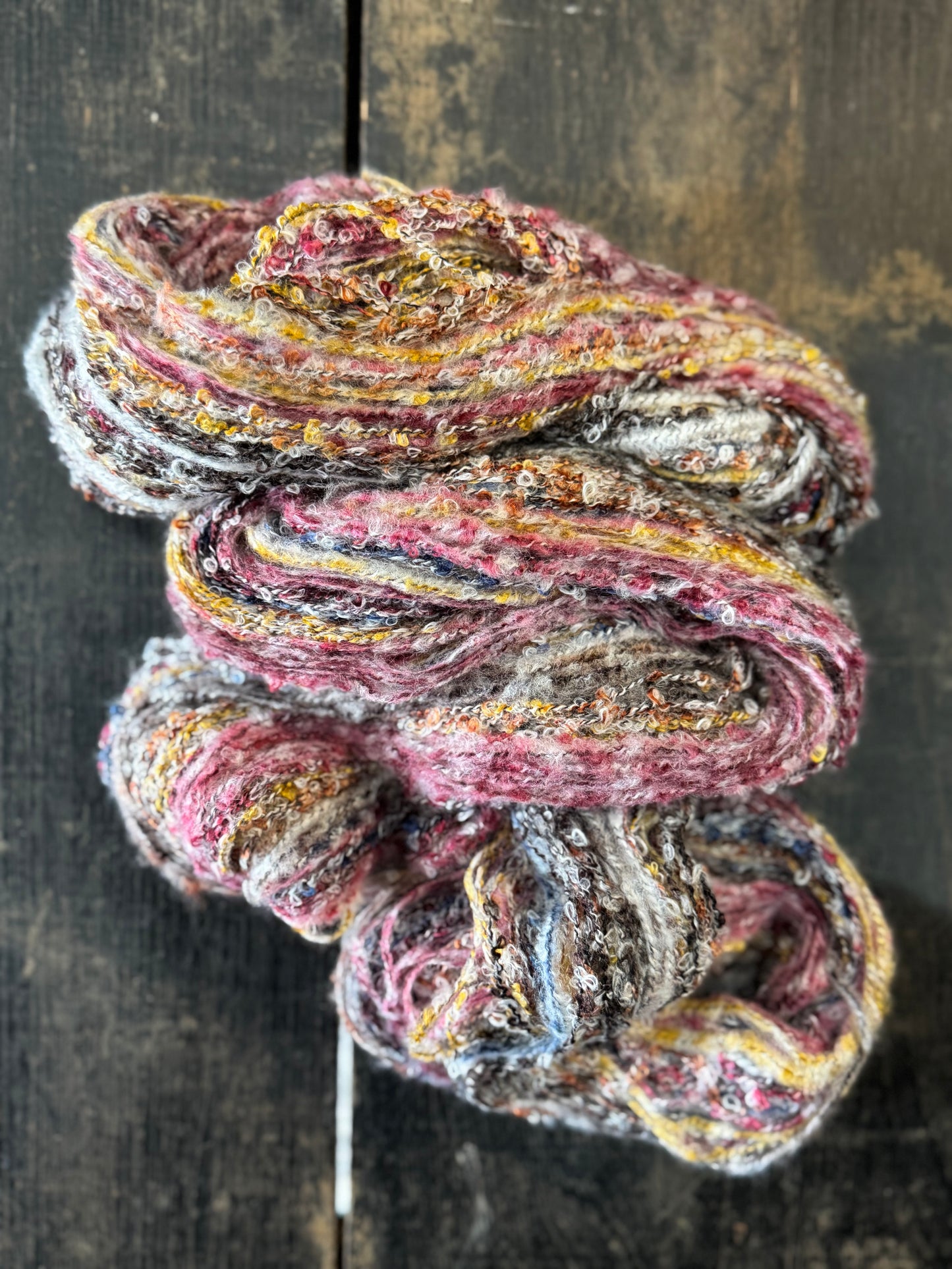 Worsted Wool Nylon Boucle