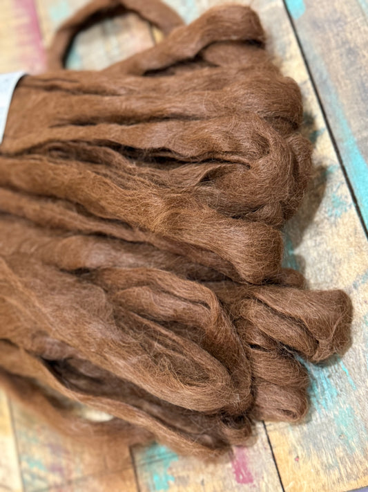 Suri Roving-Medium Brown