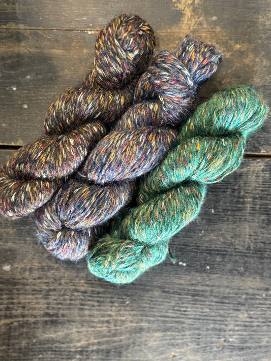 Worsted Alpaca Acrylic Nylon Sparkle Halo