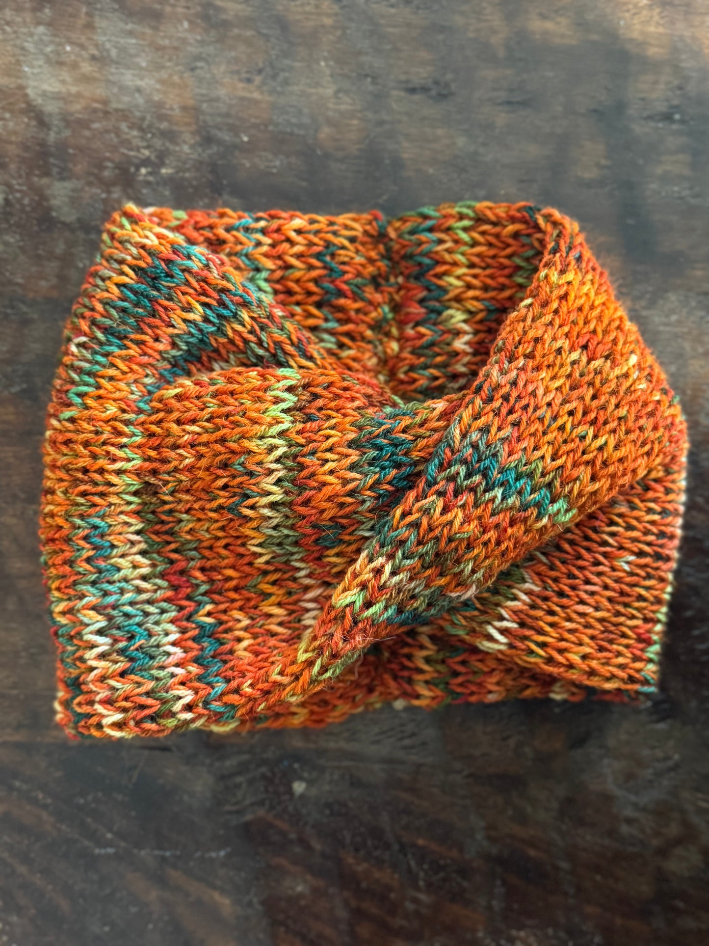 Double Knit Ear Warmer Headband-Twist
