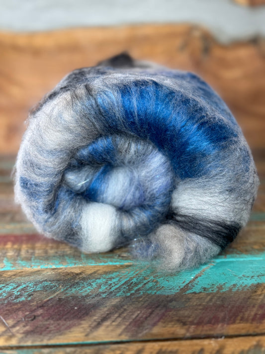 Blue Black White Batt