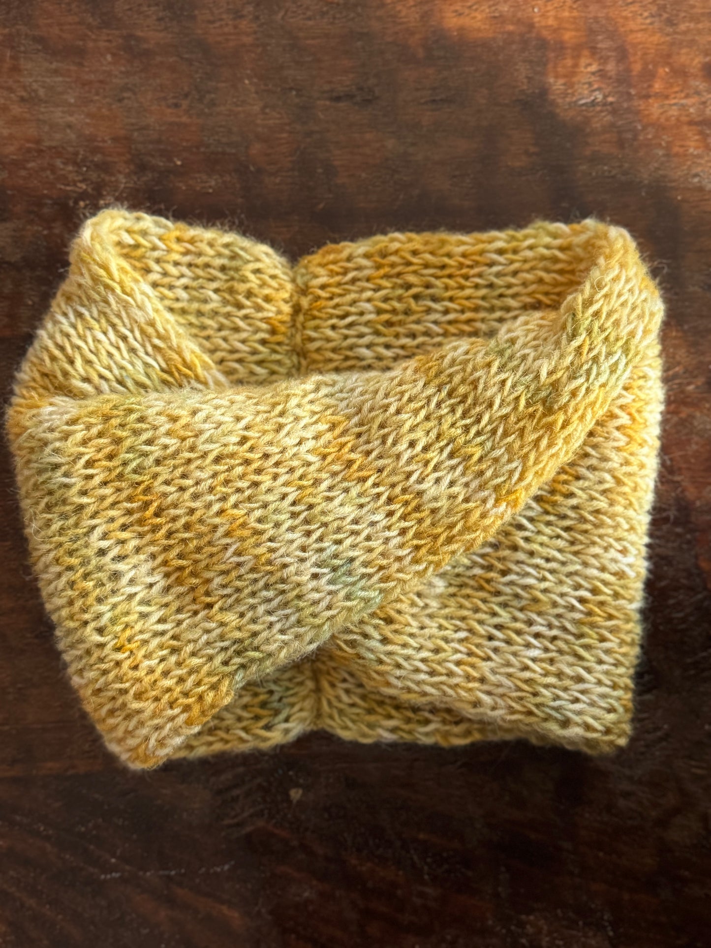 Double Knit Ear Warmer Headband-Twist