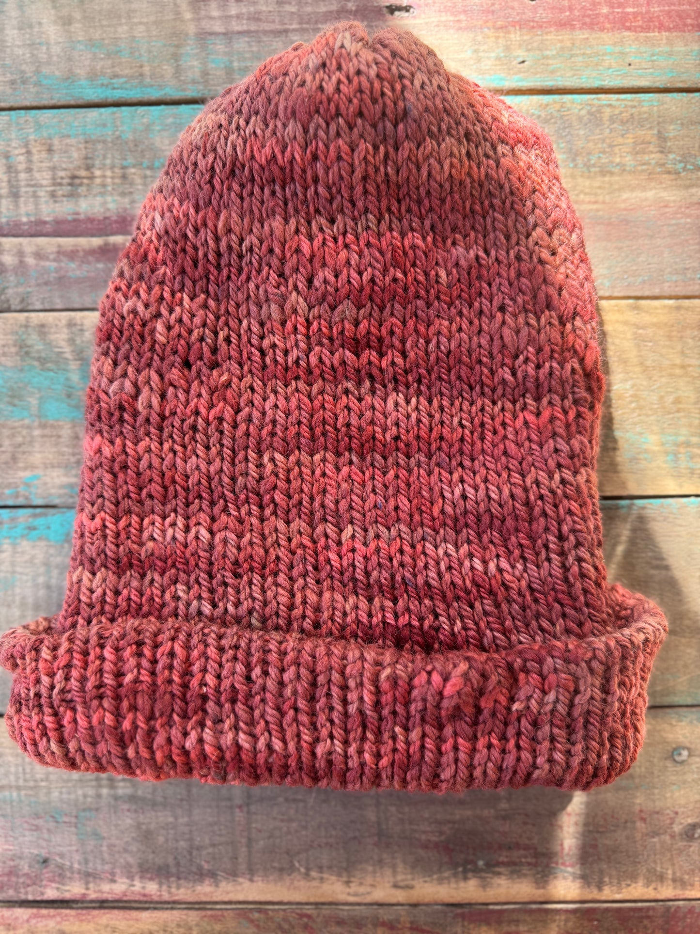 Double Knit Beanie Rust