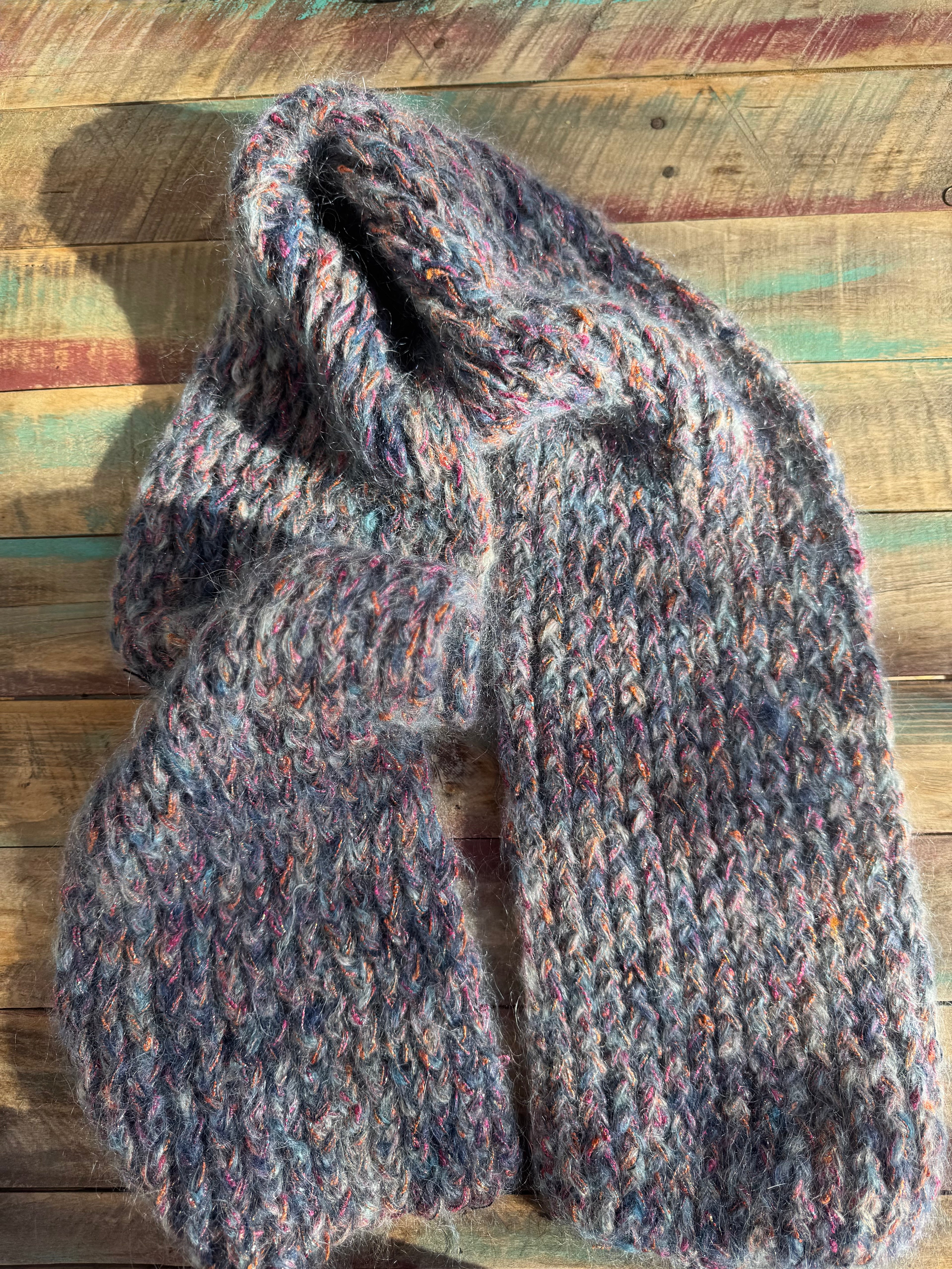 Double Knit Scarf-Dancing Flame