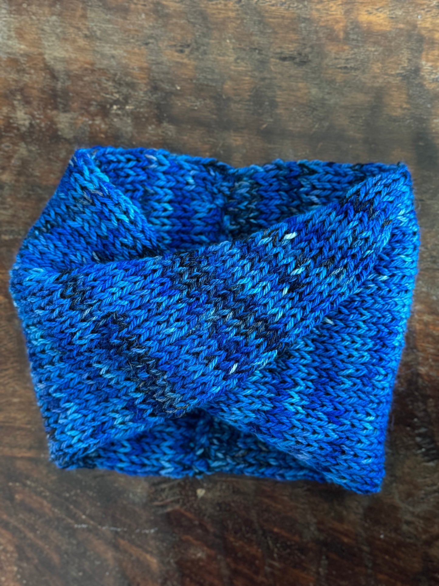 Double Knit Ear Warmer Headband-Twist