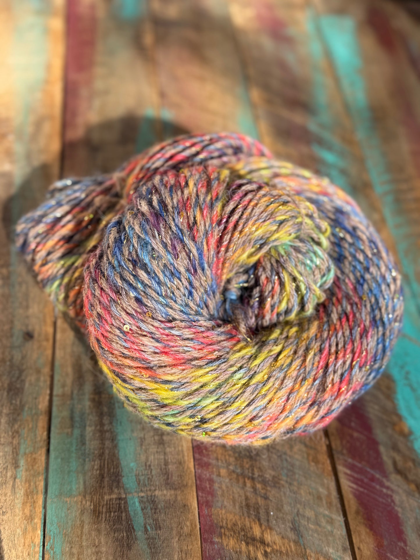 Hand Spun Bulky-Pastel Rainbow
