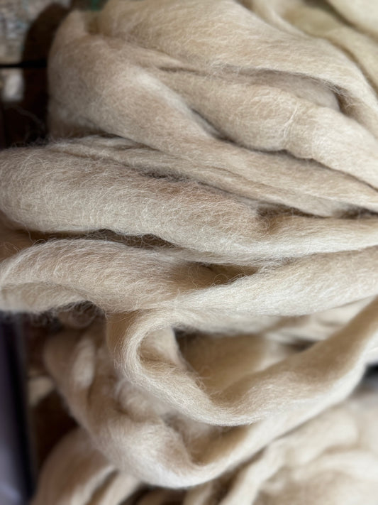Huacaya Alpaca Merino Roving-Prince Poppycock