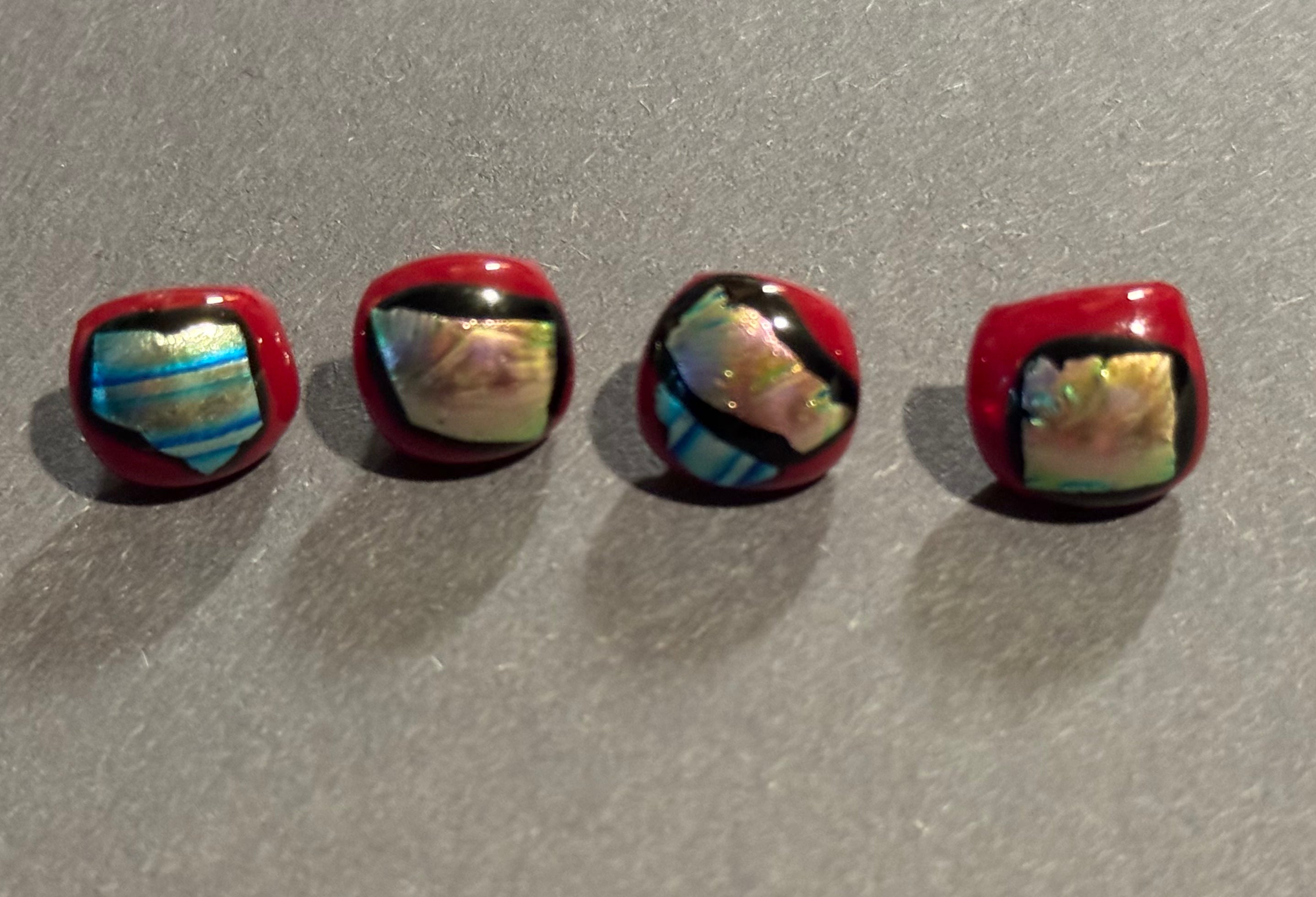 Recycled Fused Glass-Small Button