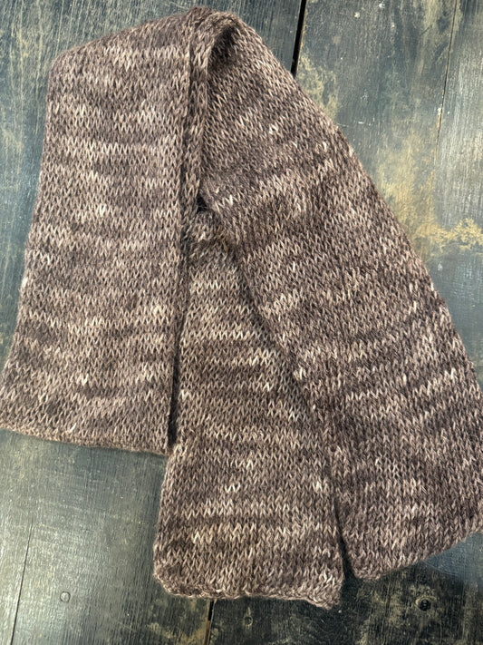 Double Knit Scarf-Bark