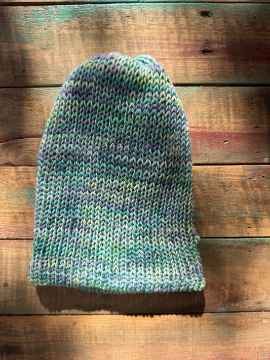Double Knit Beanie-Seafoam