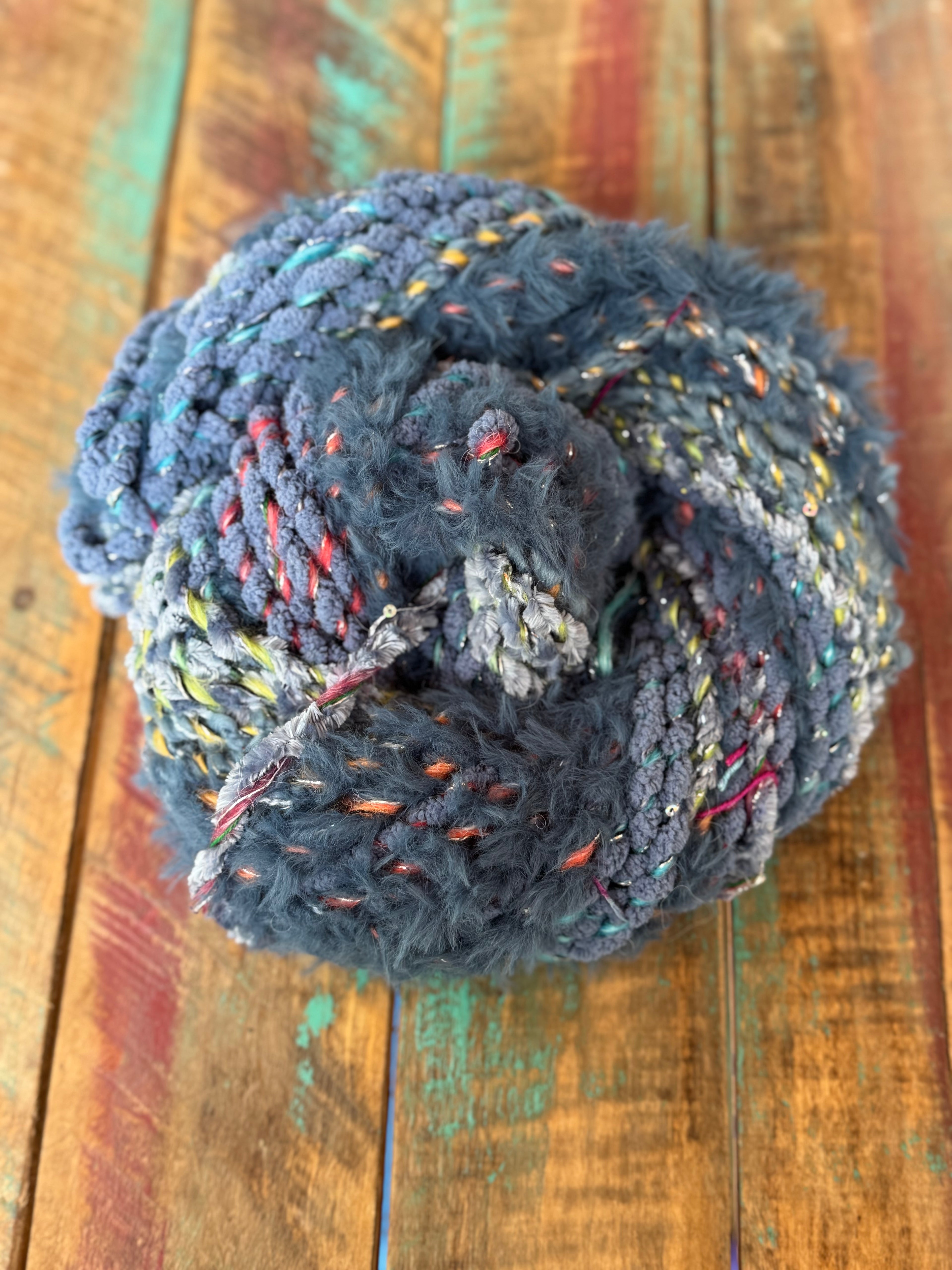 Hand Spun Bulky-Denim