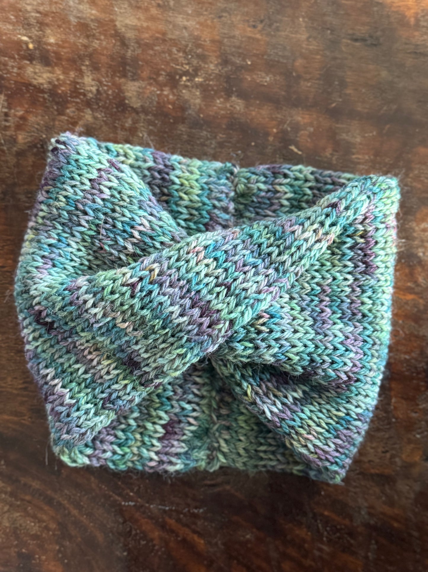 Double Knit Ear Warmer Headband-Twist