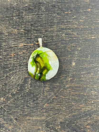 Recycled Fused Glass Pendant